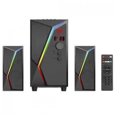 Imagem de Caixa de Som Gamer Redragon Anvil Pro, RGB, 25W, Bluetooth/USB, Preto - Preto - Unissex - Único-Unissex