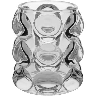 Imagem de Castiçal  Vidro Transparente 9X9X9XCm Gs