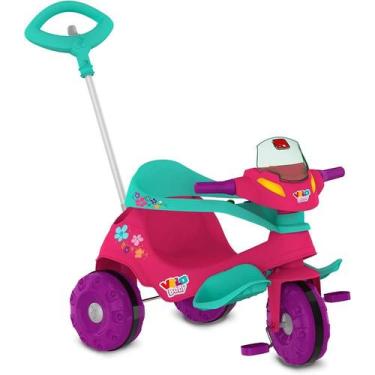 Imagem de Triciclo Velobaby G2 Passeio & Pedal Rosa Bandeirante
