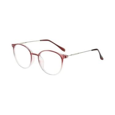 Imagem de Óculos De Sol Com Armação Redonda De Metal Em Marrom Blush, Anti-Luz A