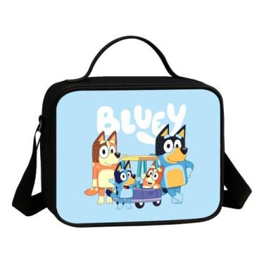 Imagem de Lancheira Termica Escolar Infantil Estampa Cachorros Azul Bl Lançament