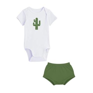 Imagem de Conjunto body verão cacto verde dudugos kids, P