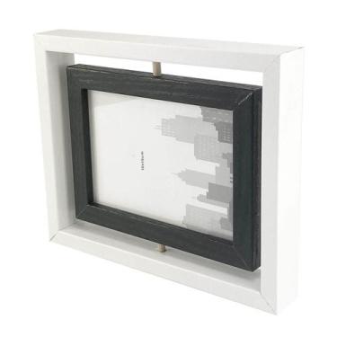 Imagem de Porta Retrato 10X15Cm Dupla Face Giratório 360 Graus 6056 - Casa Nuvem