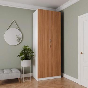 Imagem de Guarda-Roupa 2 Portas com Cabideiro e 2 Gavetas Hera CabeCasa MadeiraM