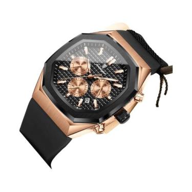 Imagem de Relógio De Quartzo À Prova d'Água Para Homens Com Cronógrafo Luminoso 