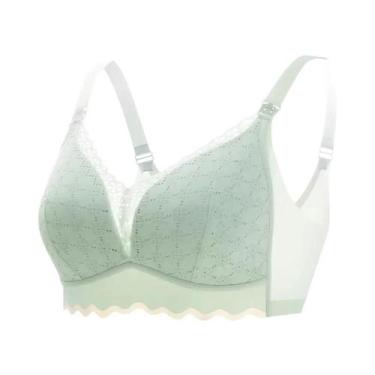Imagem de Sutiã De Amamentação Feminino Sem Costura, Respirável, De Algodão, Pus