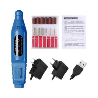 Imagem de Máquina Elétrica De Perfuração De Unhas Para Manicure E Nail Art, Cane