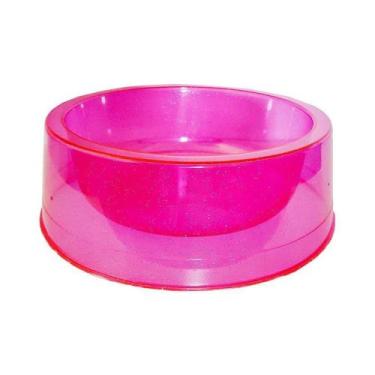 Imagem de Comedouro Pet Toys Rosa com Glitter para Cães - 300ml