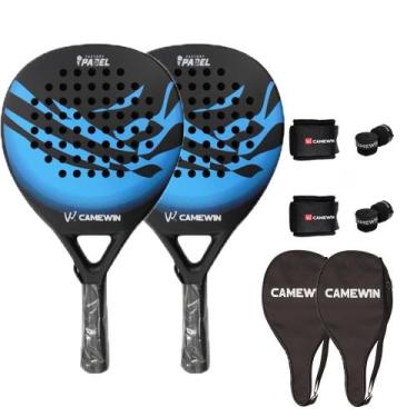 Imagem de Raquetes de praia CAMEWIN Carbon Fiber 2 PCS com acessórios