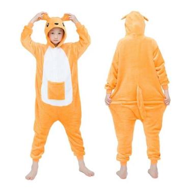 Imagem de Macacão de pijama Kigurumi Stitch azul, cosplay, flanela de pelúcia - 