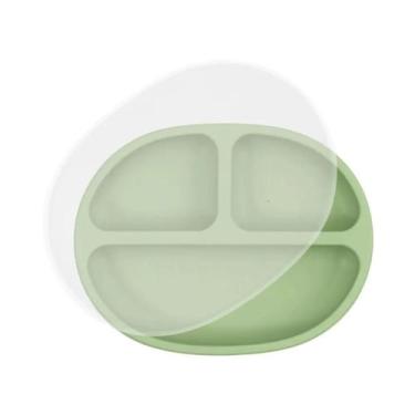 Imagem de Prato De Silicone Para Alimentação De Bebês, Cor Sólida, Tigela De Tre