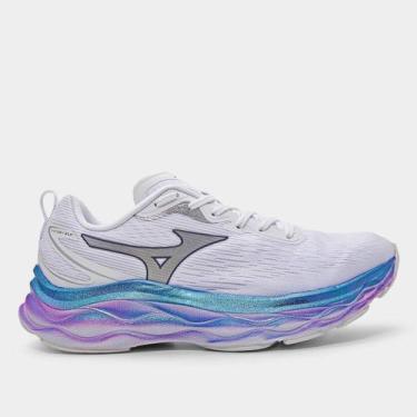 Imagem de Tênis Mizuno Victory, Branco, Azul claro, 36