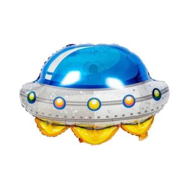 Imagem de Balões Com Tema De Galáxia, Astronauta E Foguete Para Decoração De Fes