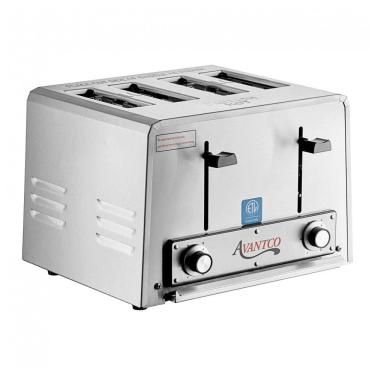 Imagem de Torradeira Comercial Avantco THD1800 Padrão 4 Fatias com Slots Largos, 110V