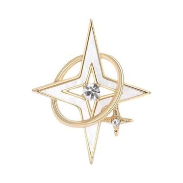 Imagem de Broches De Estrela Cadente Com Franjas De Strass Unissex Para Mulheres