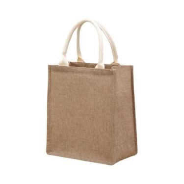 Imagem de Bolsa Tote Feminina Grande E Impermeável, Cor Pura, Retro, Em Imitação