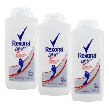 Imagem de Kit 3 Talcos Desodorantes para Pés Rexona Fresh 100g
