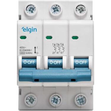 Imagem de Mini Disjuntor Termomagnético Tripolar 3P 32A Elgin