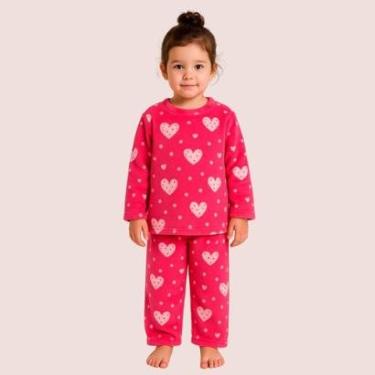 Imagem de Pijama Juvenil Quentinho Com Calça Estampada Blue-Feminino