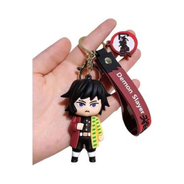 Imagem de Chaveiro De Anime Demon Slayer Kimetsu No Yaiba, Pingente Fofo Para Bo