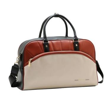 Imagem de Bolsa Feminina Chenson Travel De Mão Com Alça Transversal, Bege cg8558