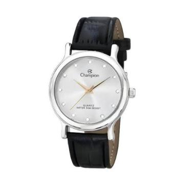 Imagem de Relógio Feminino Champion Pulseira Couro Strass CH22733Z