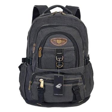 Imagem de Mochila Expansiva 50L em Lona Keuven, Preta Estonado