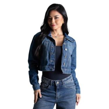 Imagem de Jaqueta Jeans Sawary - 282338 - Azul médio M, Azul, M