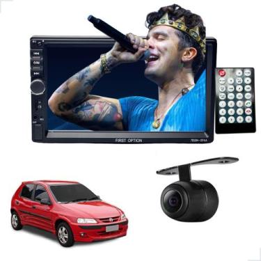 Imagem de Rádio MP5 CarPlay Android Auto 2 Din + Câmera Ré Celta 2000 2001 2002 