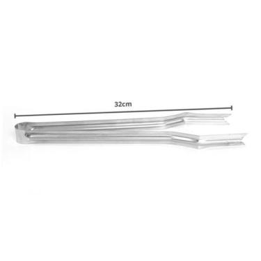 Imagem de Kit Grelha Inox 70x50 E 4 Espetos E Pegador Carnes Churrasco - INOX LA