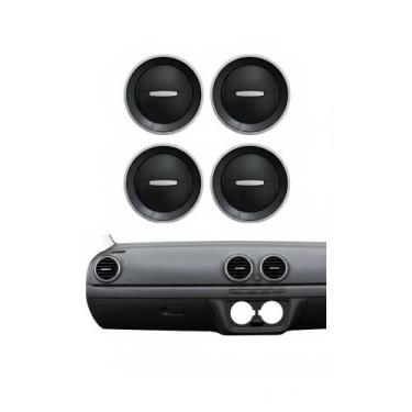 Imagem de 2x 4 Difusores Ar Gol Voyage G4 G5 G6 Aro Prata - Congratulations Stor