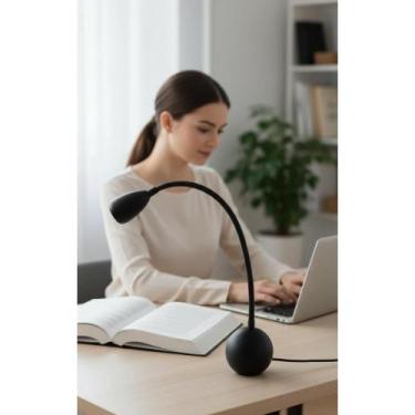 Imagem de 2x Arandela LED Flexível 3W Preta Parede Cama Iluminação - Congratulat