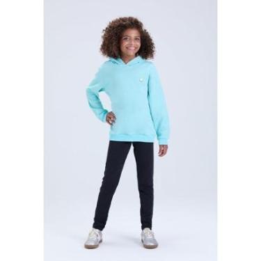 Imagem de Conjunto Infantil Feminino de Inverno Moletom com Capuz e Pingente-Feminino