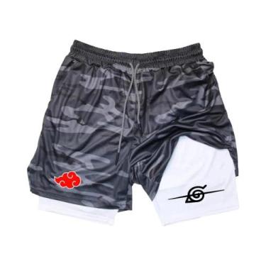 Imagem de Shorts De Treino Masculinos De Secagem Rápida Com Dupla Camada, Estilo