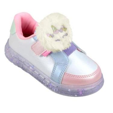 Imagem de Tenis pampili sneaker luz ref 483.034 menina, Branco, 31