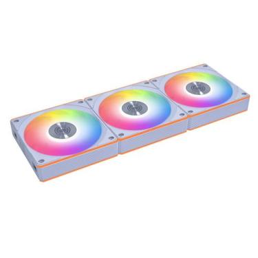 Imagem de Kit 3 fan 120mm lian li uni fan cl wireless argb branco 12cl1w3w