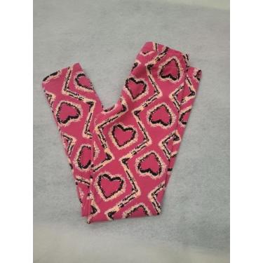 Imagem de Calça Legging Feminino Infantil - Kyly, Estampa pink, Preto, 6