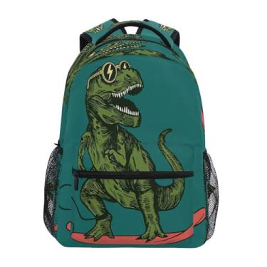 Imagem de Mochila escolar para skate, dinossauro, adolescentes, meninas, mochila escolar, bolsa de viagem, Pattern 2, One Size