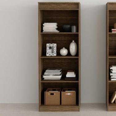 Imagem de Estante de Livros 60CMX161CM 3 Prateleiras ME4150 Marrom/Nogal - Espre