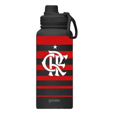 Imagem de Garrafa Térmica Flamengo Rubro Negra Gocase Aço Inoxidável 950ml, Flam