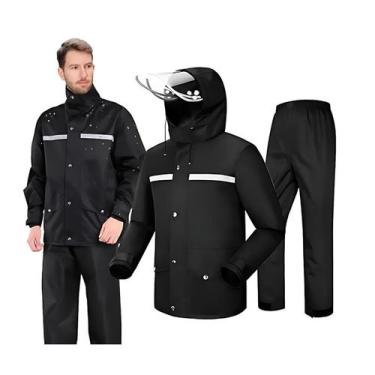 Imagem de Capa Chuva Jaqueta Calça Motoqueiro Resistente Impermeável - - Império