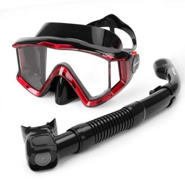 Imagem de Equipo de Snorkel Yimserk con Máscara Panorámica 180 para Adultos