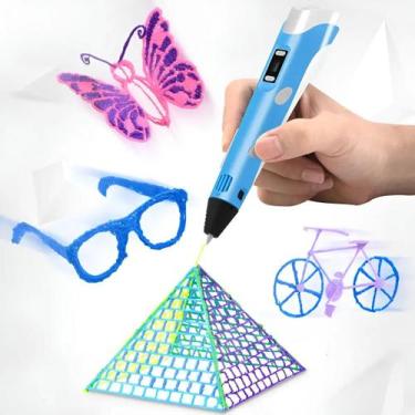Imagem de Caneta 3 D Impressora Profissional Visor Lcd Com Filamentos Adicionar 