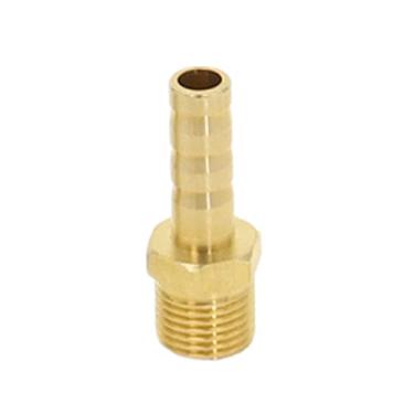 Imagem de Encaixe de tubo de latão 4mm-12mm Mangueira Barb Tail M10 M12 M14 M16 M20 Macho métrico conector de rosca comum Adaptador de acoplador de cobre, 6mm a M8x1