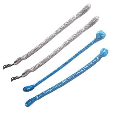 Imagem de 4 Peças Tranças de Kitesurf Reparação de Barra de Kitesurf Durável Substituição de Pipa Tranças de 4 Linhas Peças de Kitesurf, cinza azul