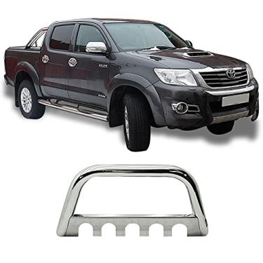 Imagem de Para-choque de impulsão Hilux 2005 a 2015 Cromado com Chapa