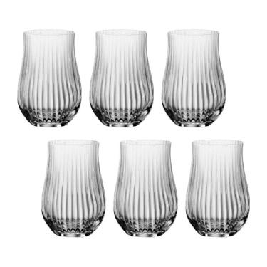 Imagem de Jogo com 12 Copos de Cristal para Água 450 ml Linha Tulipa Optic Bohemia