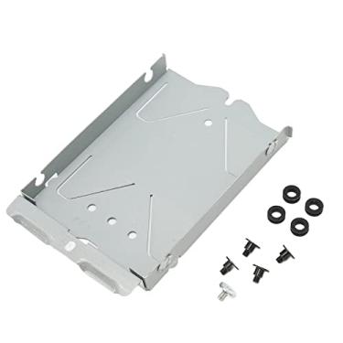Imagem de ciciglow Kit de suporte de montagem de unidade de disco rígido interno para PS4 1200, bandeja de disco rígido de substituição ultrafina de metal para console de jogos, com acessório de parafuso
