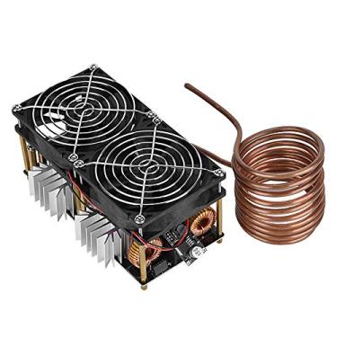 Imagem de Módulo de placa de aquecimento de indução ZVS 12V-48V, placa de aquecimento de indução 1800W 40A, placa de aquecimento Flyback para inversor de tensão Enerator, com ventilador de resfriamento silencioso