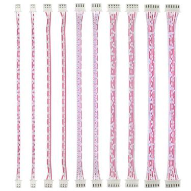Imagem de Cabo XLX de 10 pçs 2/3/4/5/6 pinos com plugue de cabo de pitch de extremidade dupla de 2,54 mm 30 cm (branco e tinto) compatível com JST XH